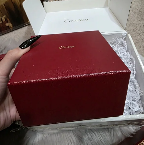 Authentic Cartier Red Jewelry Box & Gift Bag Set - Picture 3 of 7